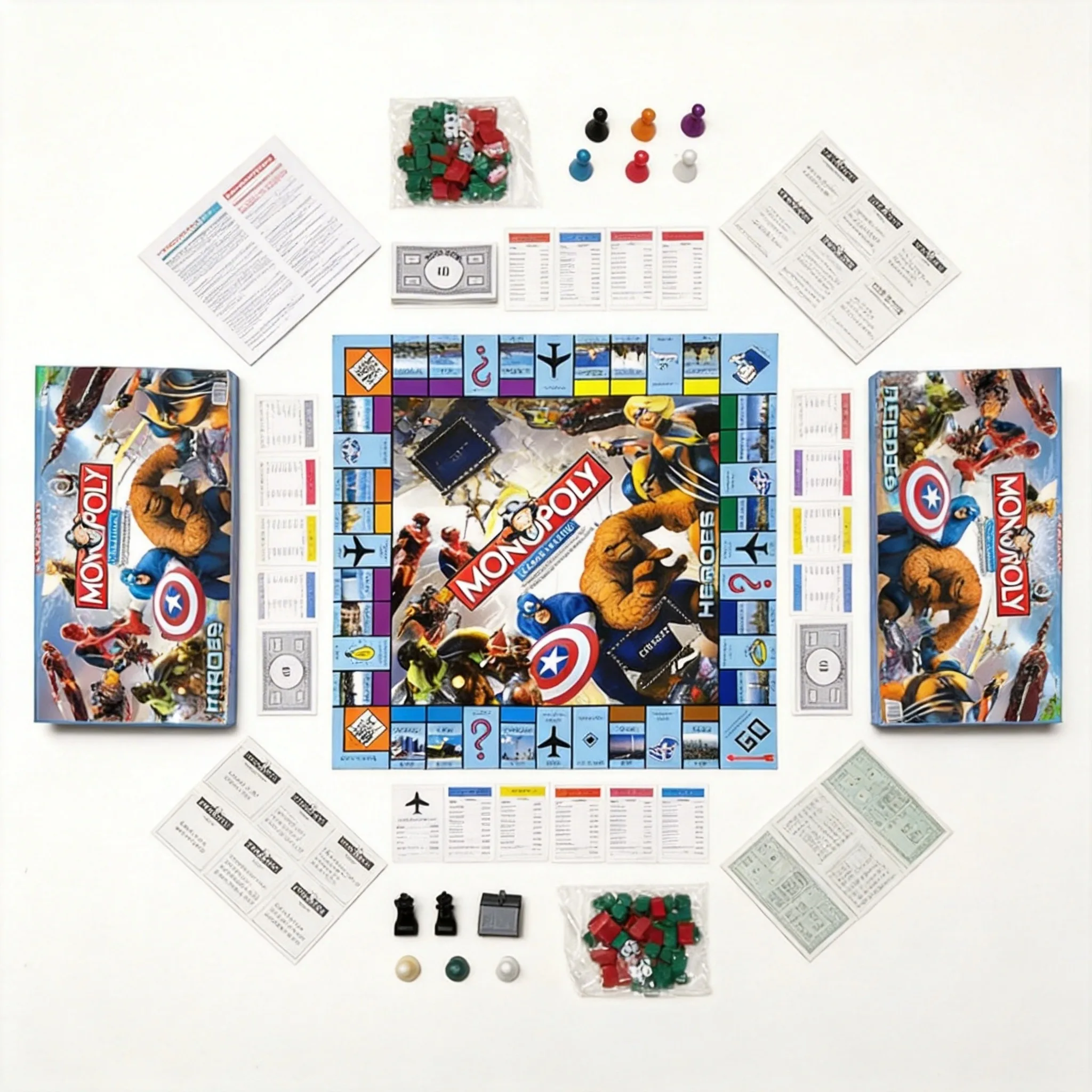 Hasbro Game Monopoly - لعبة مونوبولي أبطال مارفل: القرية العالمية