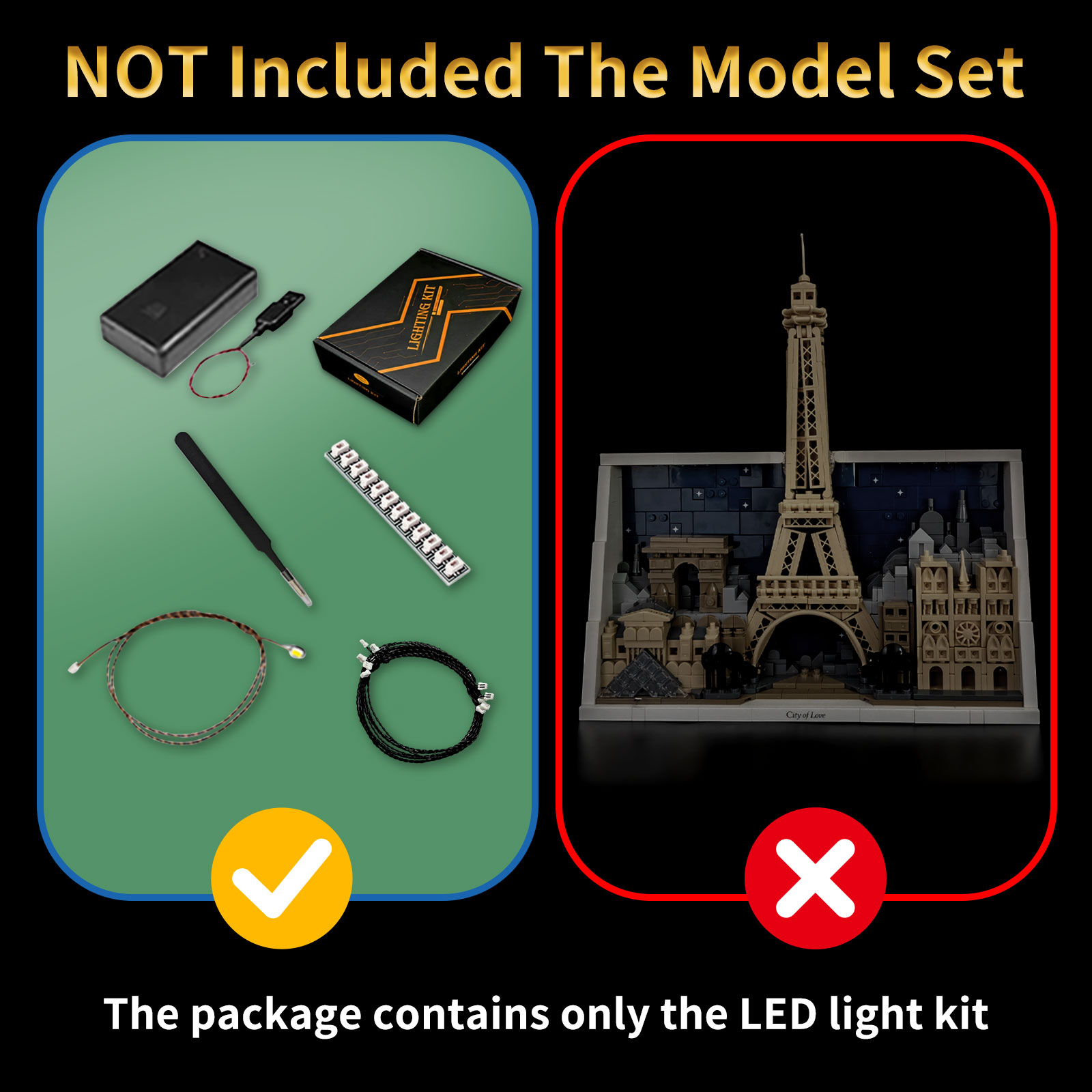 مجموعة إضاءة LED من LYBMTWF مت - مراجعة Lego Set City وسعره