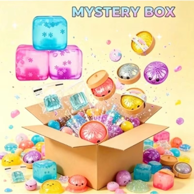 سلسلة صناديق الحسية المطاطية ا - مراجعة Mystery Box Blind Bag وسعره