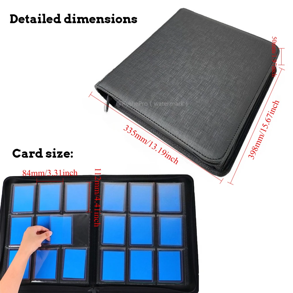 9 جيوب بولي Leather الجلود Top - مراجعة Pokemon Binder Card وسعره